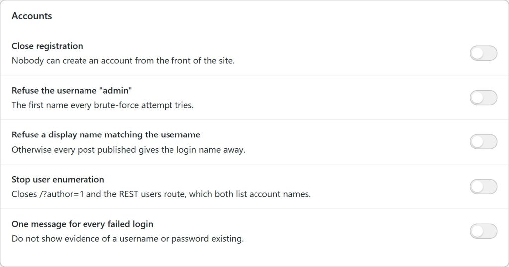 Accounts