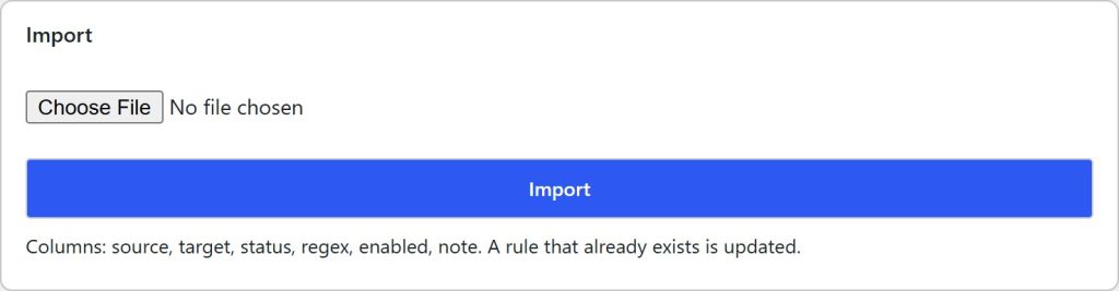 Import